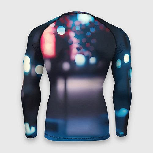 Мужской рашгард Человек-паук в вечернем городе / 3D-принт – фото 2