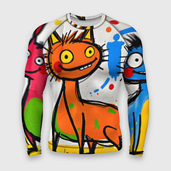 Рашгард мужской Смешные зверята, цвет: 3D-принт