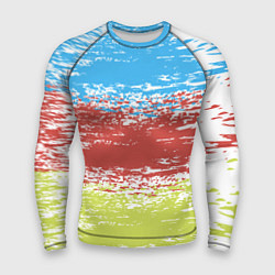 Рашгард мужской Взмах кистью, цвет: 3D-принт