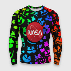 Рашгард мужской Marshmello x NASA gradient, цвет: 3D-принт