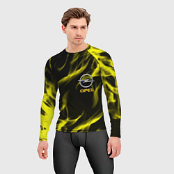 Рашгард мужской Opel огненный стиль, цвет: 3D-принт — фото 2