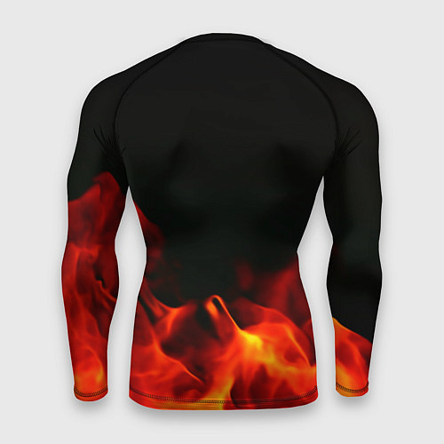 Мужской рашгард Doom огненная текстура / 3D-принт – фото 2