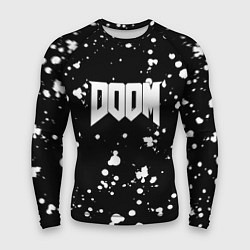 Рашгард мужской Doom белые краски всплеск, цвет: 3D-принт