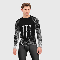 Рашгард мужской Monster energy лес, цвет: 3D-принт — фото 2