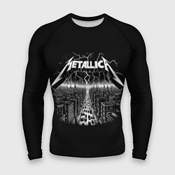 Мужской рашгард Metallica - lightnings in metropolis