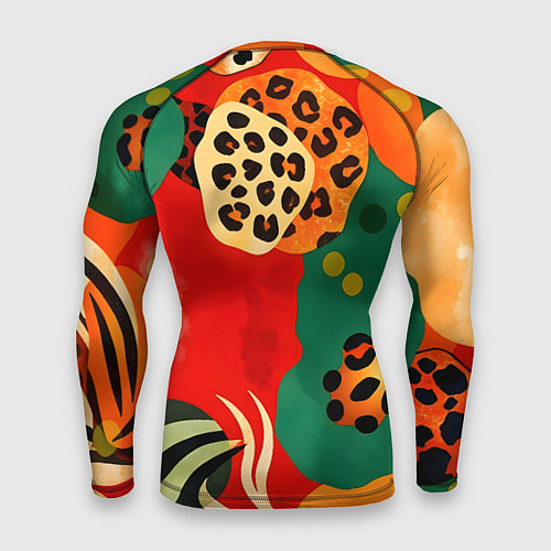 Мужской рашгард Анималистичный африканский паттерн / 3D-принт – фото 2