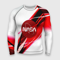 Рашгард мужской Nasa абстрактные полосы, цвет: 3D-принт