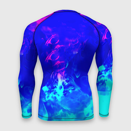 Мужской рашгард Monster energy дым неоновый / 3D-принт – фото 2
