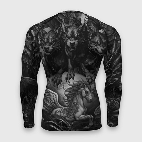 Мужской рашгард Агата Кристи и мифические существа / 3D-принт – фото 2