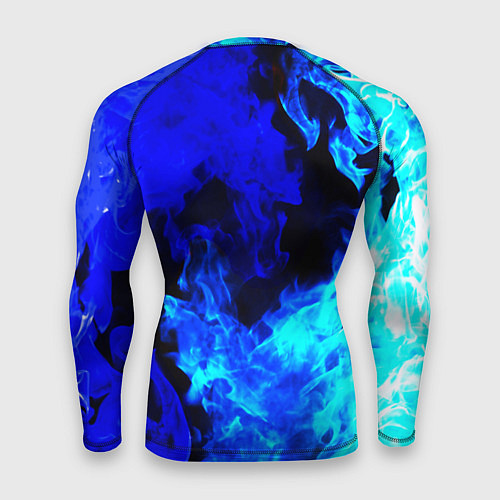 Мужской рашгард Monster energy синий дым / 3D-принт – фото 2