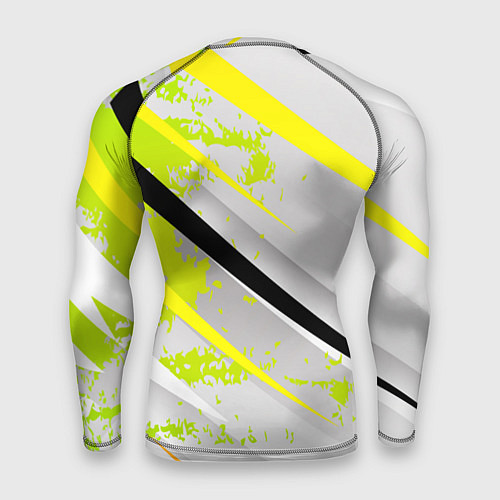 Мужской рашгард Color white light green / 3D-принт – фото 2