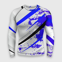 Рашгард мужской Color white blue, цвет: 3D-принт