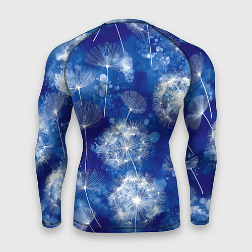 Мужской рашгард Летающие одуванчики - акварельный фон / 3D-принт – фото 2