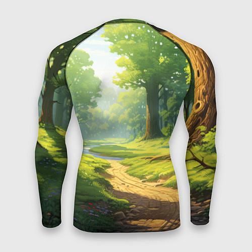 Мужской рашгард Fabulous forest / 3D-принт – фото 2