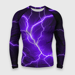 Рашгард мужской Color purple black, цвет: 3D-принт