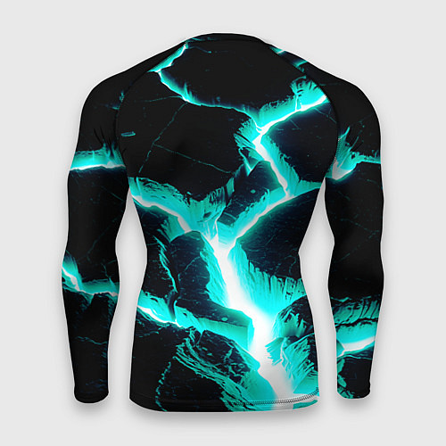 Мужской рашгард Color light blue black / 3D-принт – фото 2