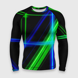 Мужской рашгард Color blue black green