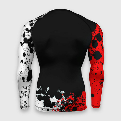 Мужской рашгард Monster energy брызги красок / 3D-принт – фото 2