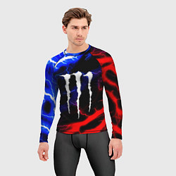 Рашгард мужской Monster energy молнии неон, цвет: 3D-принт — фото 2