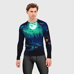 Рашгард мужской Day of the Dead - Хэллоуин, цвет: 3D-принт — фото 2