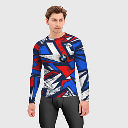 Рашгард мужской BMW - m colors, цвет: 3D-принт — фото 2