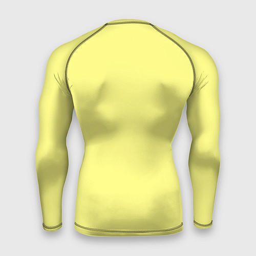 Мужской рашгард Сливочно жёлтый цвет / 3D-принт – фото 2