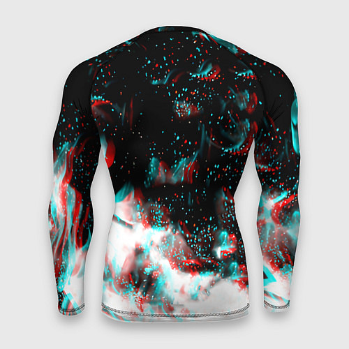 Мужской рашгард Monster energy огонь глитч / 3D-принт – фото 2