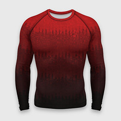 Рашгард мужской Градиент красный текстурные полосы, цвет: 3D-принт