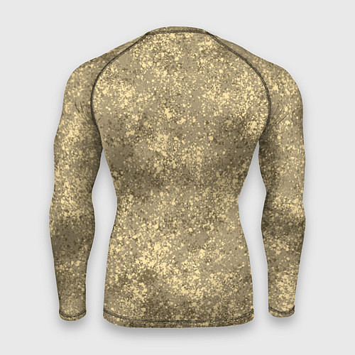 Мужской рашгард Песочный жёлтый текстура напыление / 3D-принт – фото 2