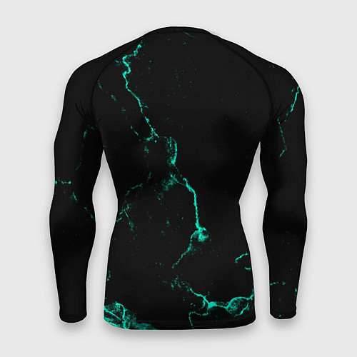 Мужской рашгард Color black turquoise / 3D-принт – фото 2
