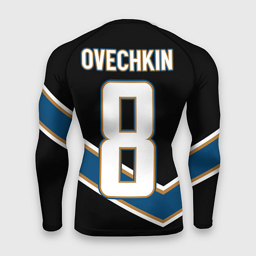 Мужской рашгард Александр Овечкин темная форма / 3D-принт – фото 2