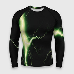 Мужской рашгард Lightning yellow текстура