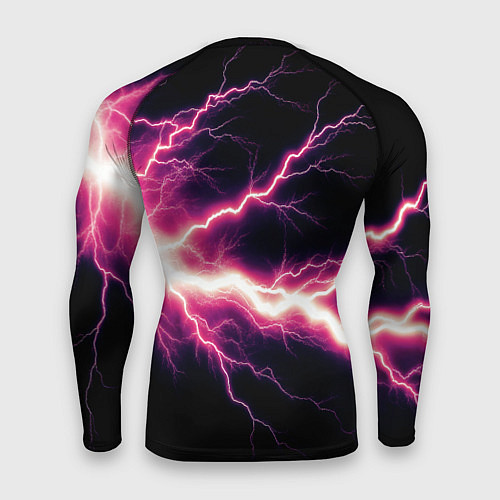 Мужской рашгард Lightning pink / 3D-принт – фото 2