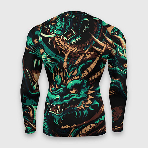 Мужской рашгард Японские драконы ирезуми / 3D-принт – фото 2