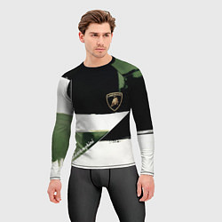 Рашгард мужской Ламборджини логотип, цвет: 3D-принт — фото 2