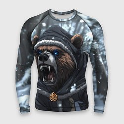 Мужской рашгард Зима - русский медведь