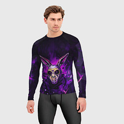 Рашгард мужской Кибернетический кролик, цвет: 3D-принт — фото 2