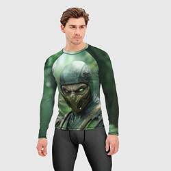 Рашгард мужской Рептилия в классической маске, цвет: 3D-принт — фото 2