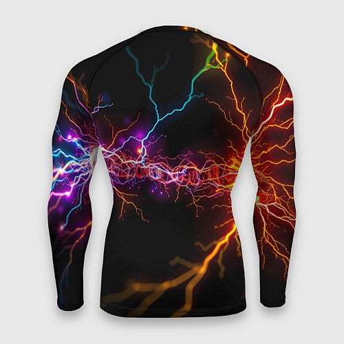 Мужской рашгард Две неоновые вспышки / 3D-принт – фото 2