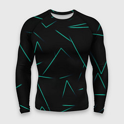 Рашгард мужской Color turquoise line, цвет: 3D-принт