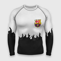 Мужской рашгард Barcelona черный огонь