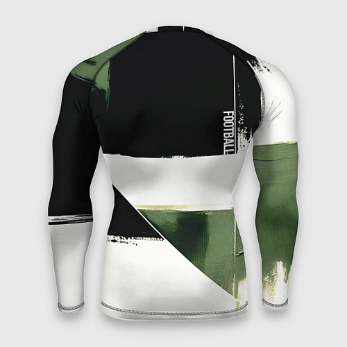 Мужской рашгард Футбол на фоне брызг красок / 3D-принт – фото 2