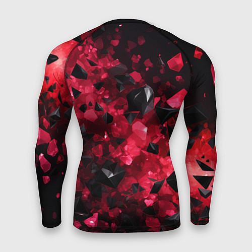Мужской рашгард Россия - герб на текстуре / 3D-принт – фото 2