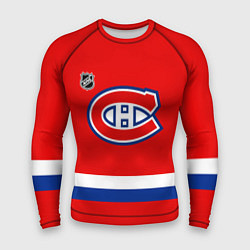Рашгард мужской Монреаль Канадиенс хоккей, цвет: 3D-принт