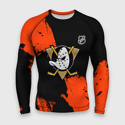 Рашгард мужской Анахайм Дакс - оранжевая краска, цвет: 3D-принт