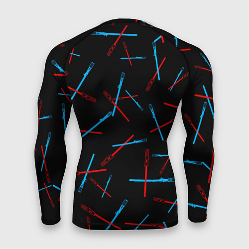 Мужской рашгард Паттерн из световых мечей / 3D-принт – фото 2