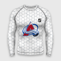 Рашгард мужской Колорадо Эвеланш - белые соты, цвет: 3D-принт