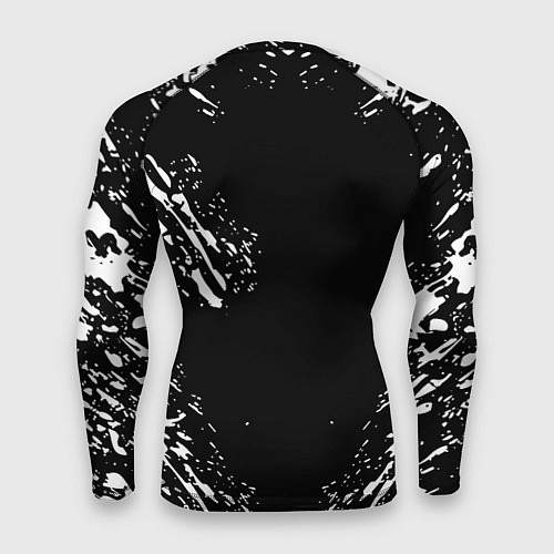 Мужской рашгард Monster energy white splash / 3D-принт – фото 2