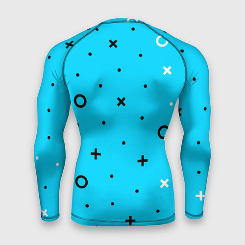 Мужской рашгард Билли Айлиш из разноцветной мозаики / 3D-принт – фото 2