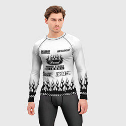 Рашгард мужской Dead white - Bones, цвет: 3D-принт — фото 2